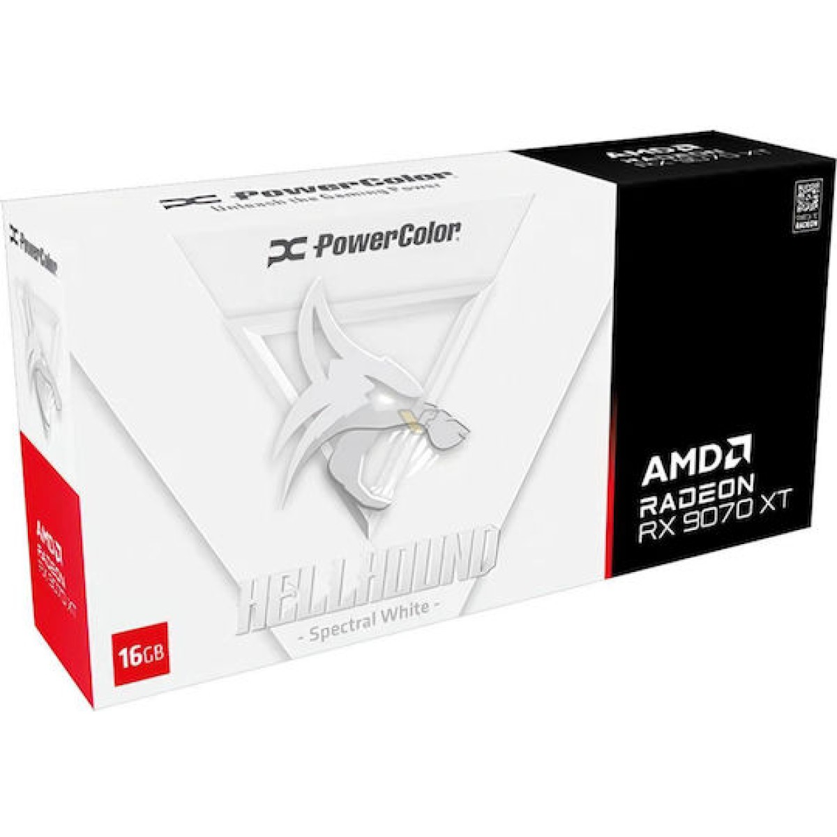 PowerColor Radeon RX 9070 XT 16GB GDDR6 Hellhound White Κάρτα Γραφικών