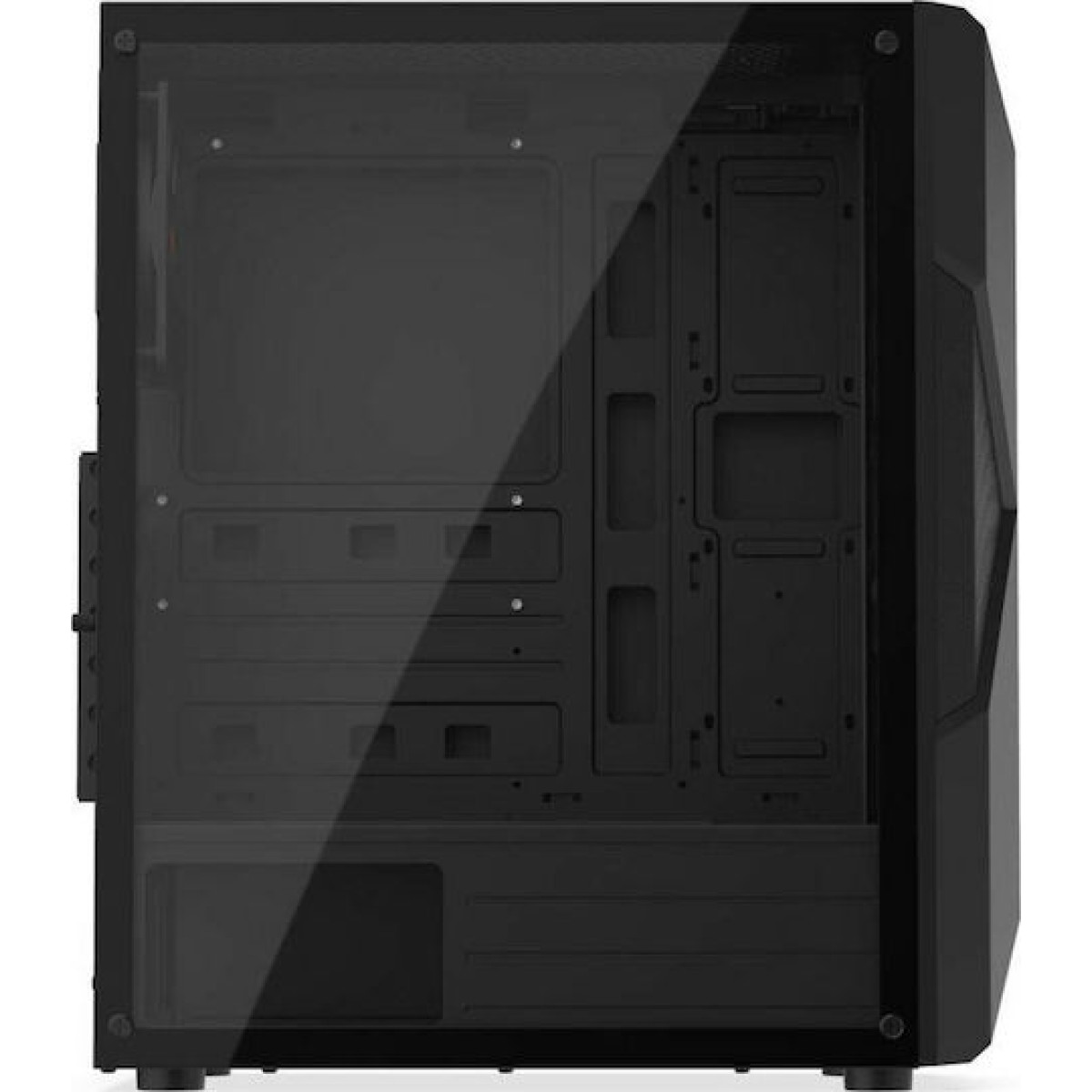 Krux Astral Gaming Midi Tower Κουτί Υπολογιστή με Πλαϊνό Παράθυρο και RGB Φωτισμό Μαύρο