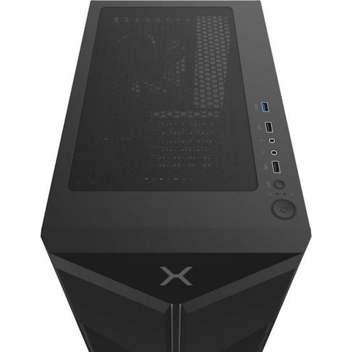 Krux Astral Gaming Midi Tower Κουτί Υπολογιστή με Πλαϊνό Παράθυρο και RGB Φωτισμό Μαύρο