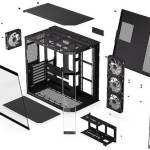 Krux Empero Gaming Midi Tower Κουτί Υπολογιστή με Πλαϊνό Παράθυρο και ARGB Φωτισμό Μαύρο