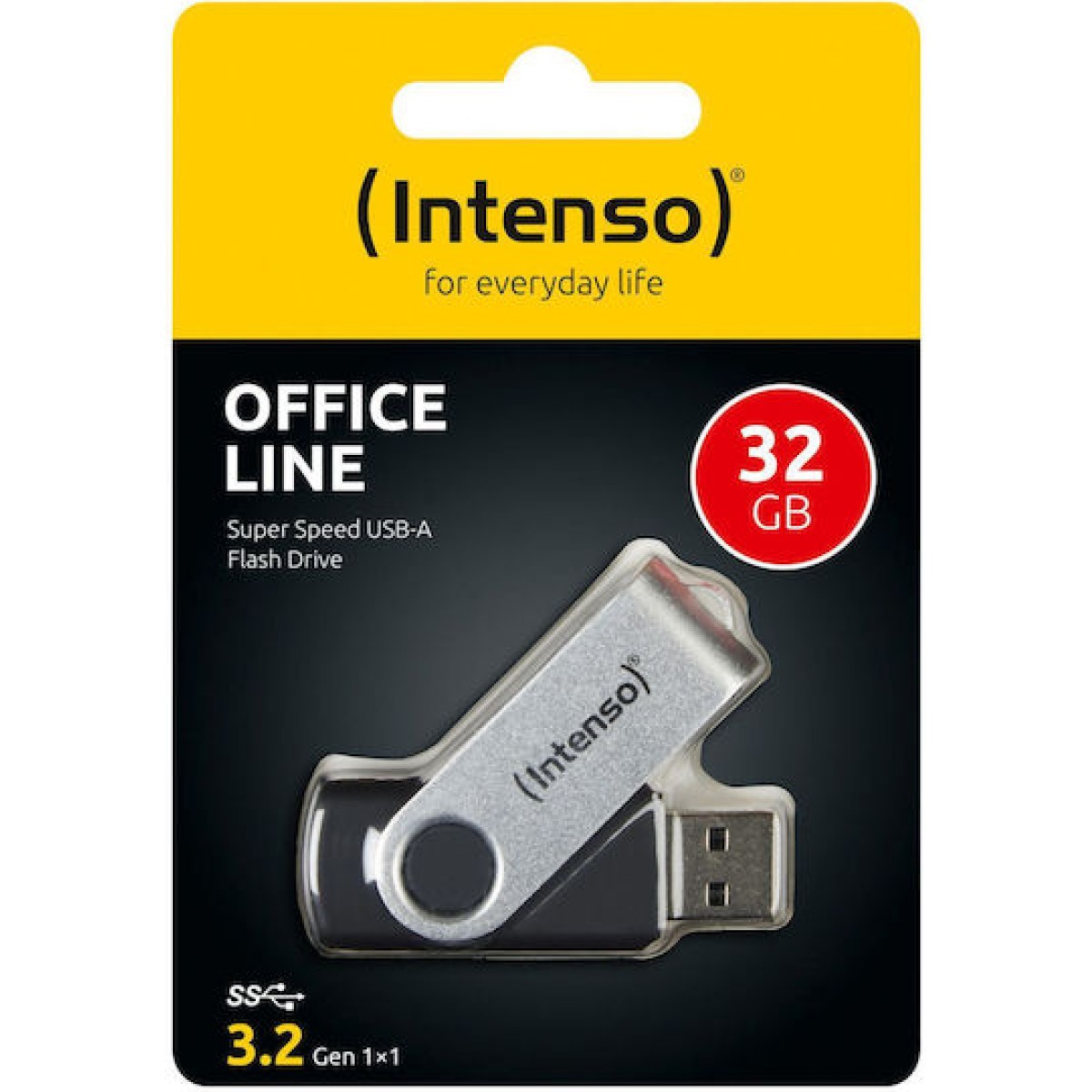Intenso 32GB USB 3.2 Stick Ασημί