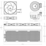Arctic Liquid Freezer III Pro 360 A-RGB Υδρόψυξη Επεξεργαστή Τριπλού Ανεμιστήρα 120mm για Socket AM4/AM5/1700 Λευκή
