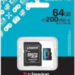 Kingston Canvas Go Plus microSDXC 64GB Class 10 U3 V30 A2 UHS-I με αντάπτορα