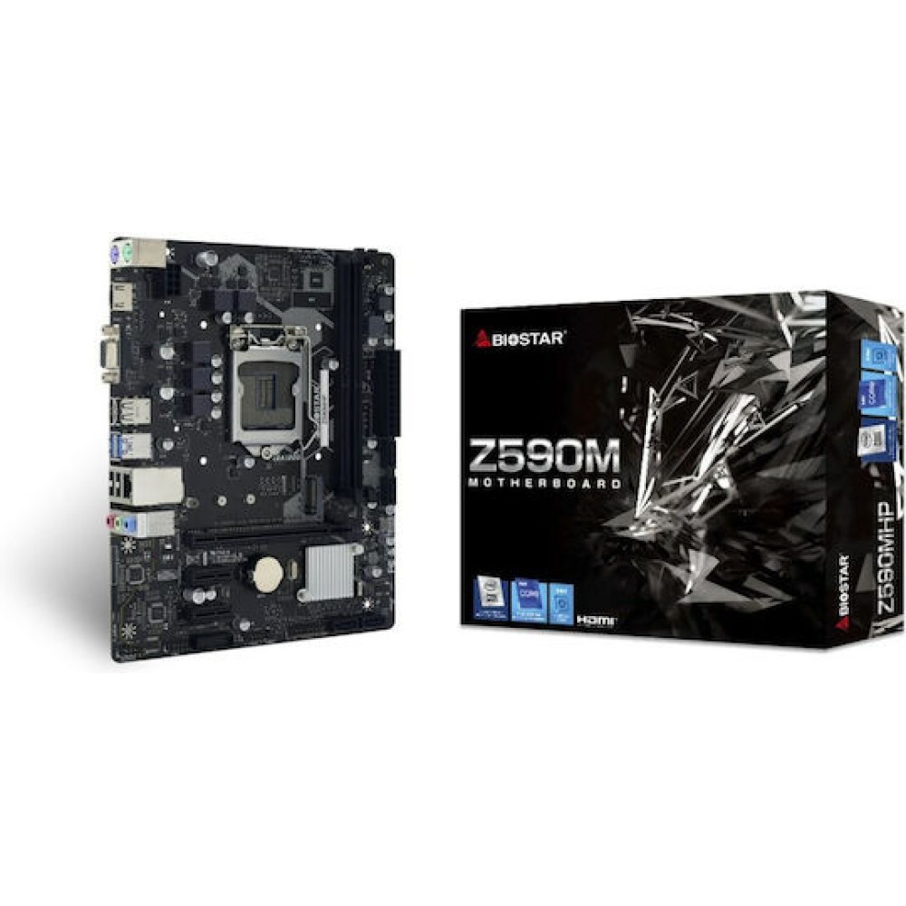 Biostar Z590MHP Motherboard Micro ATX με Intel 1200 Socket