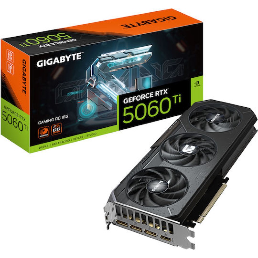 Gigabyte GeForce RTX 5060 Ti 16GB GDDR7 GAMING OC Κάρτα Γραφικών