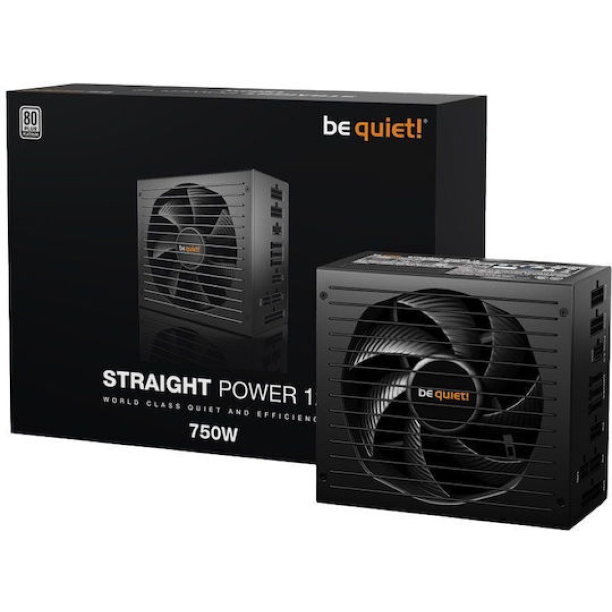 Be Quiet Straight Power 12 750W Μαύρο Τροφοδοτικό Υπολογιστή Full Modular 80 Plus Platinum