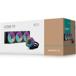 Deepcool LE360 (v2) Υδρόψυξη Επεξεργαστή Τριπλού Ανεμιστήρα 120mm για Socket 1700/1200/115x με RGB Φωτισμό