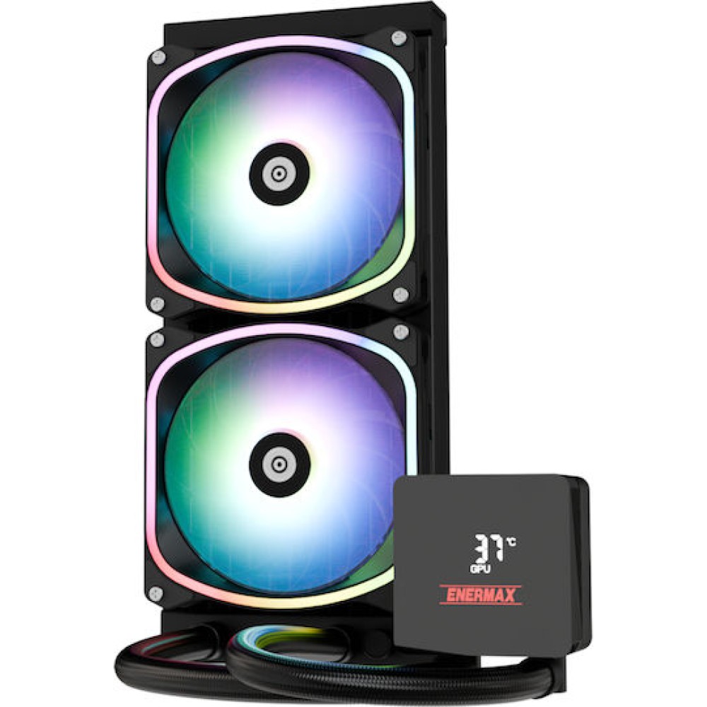 Enermax Aquafusion II 240 ARGB Υδρόψυξη Επεξεργαστή Διπλού Ανεμιστήρα 120mm για Socket AM4/AM5/1700
