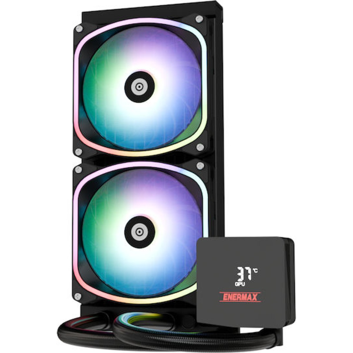 Enermax Aquafusion II 240 ARGB Υδρόψυξη Επεξεργαστή Διπλού Ανεμιστήρα 120mm για Socket AM4/AM5/1700