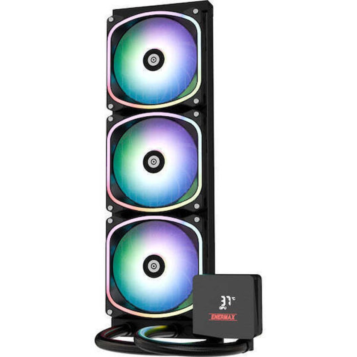 Enermax Aquafusion II 360 ARGB Υδρόψυξη Επεξεργαστή Τριπλού Ανεμιστήρα 120mm για Socket AM4/AM5/1700