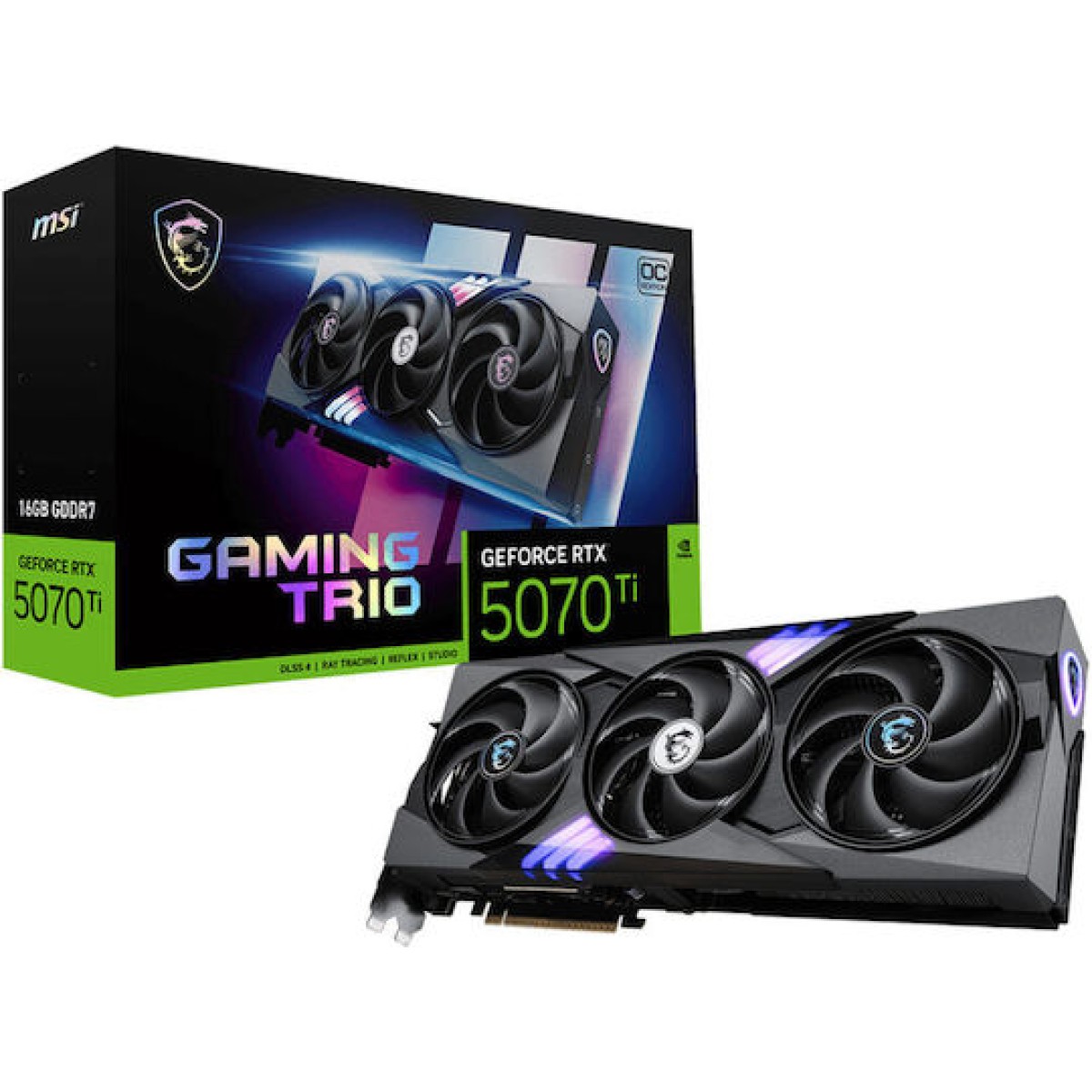 MSI GeForce RTX 5070 Ti 16GB GDDR7 Gaming Trio OC Κάρτα Γραφικών