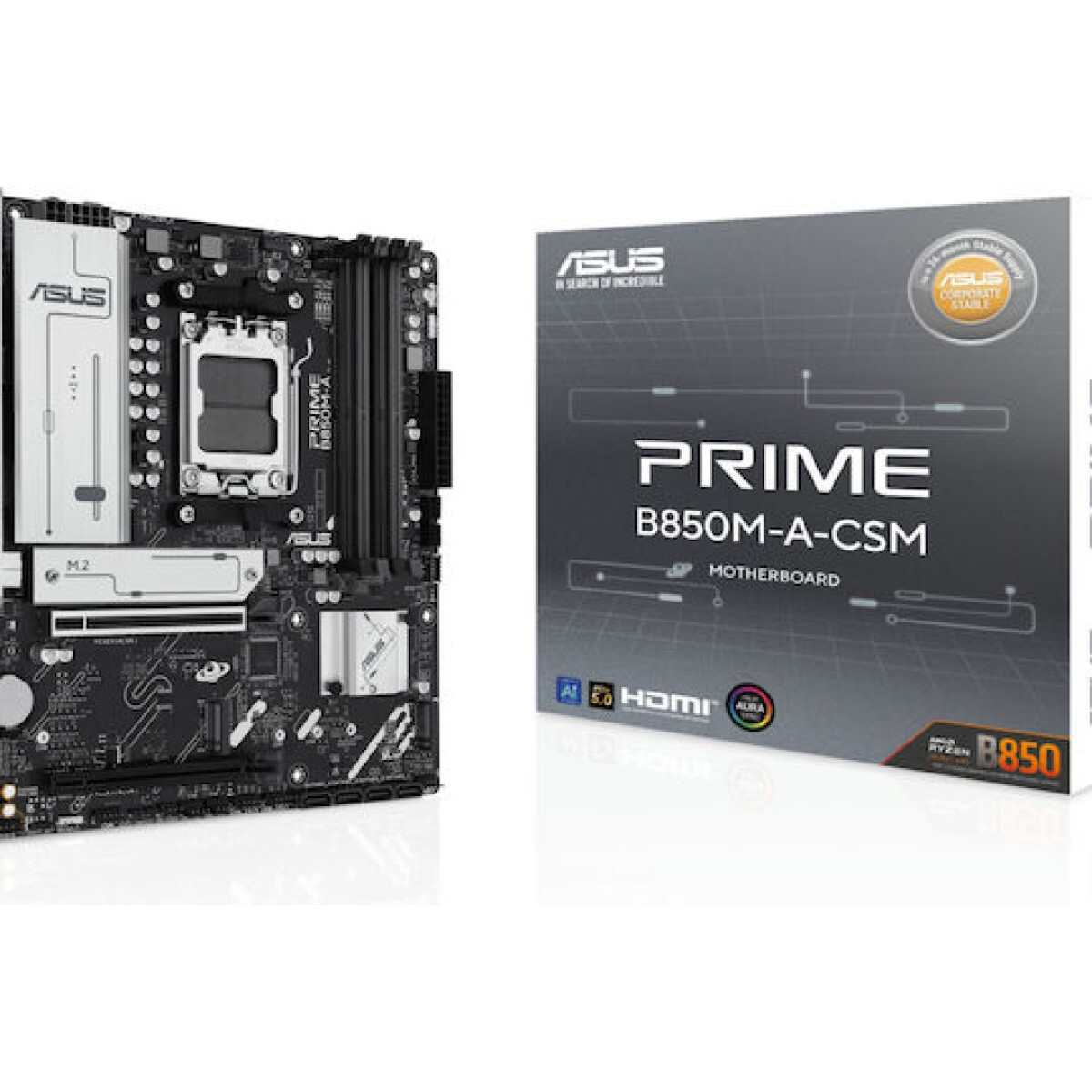 Asus PRIME B850M-A-CSM Motherboard Micro ATX με AMD AM5 Socket 90MB1LQ0-M0EAYC