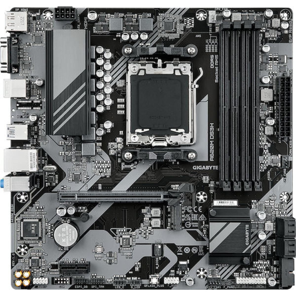 Gigabyte A620M DS3H rev. 1.0 Motherboard Micro ATX με AMD AM5 Socket