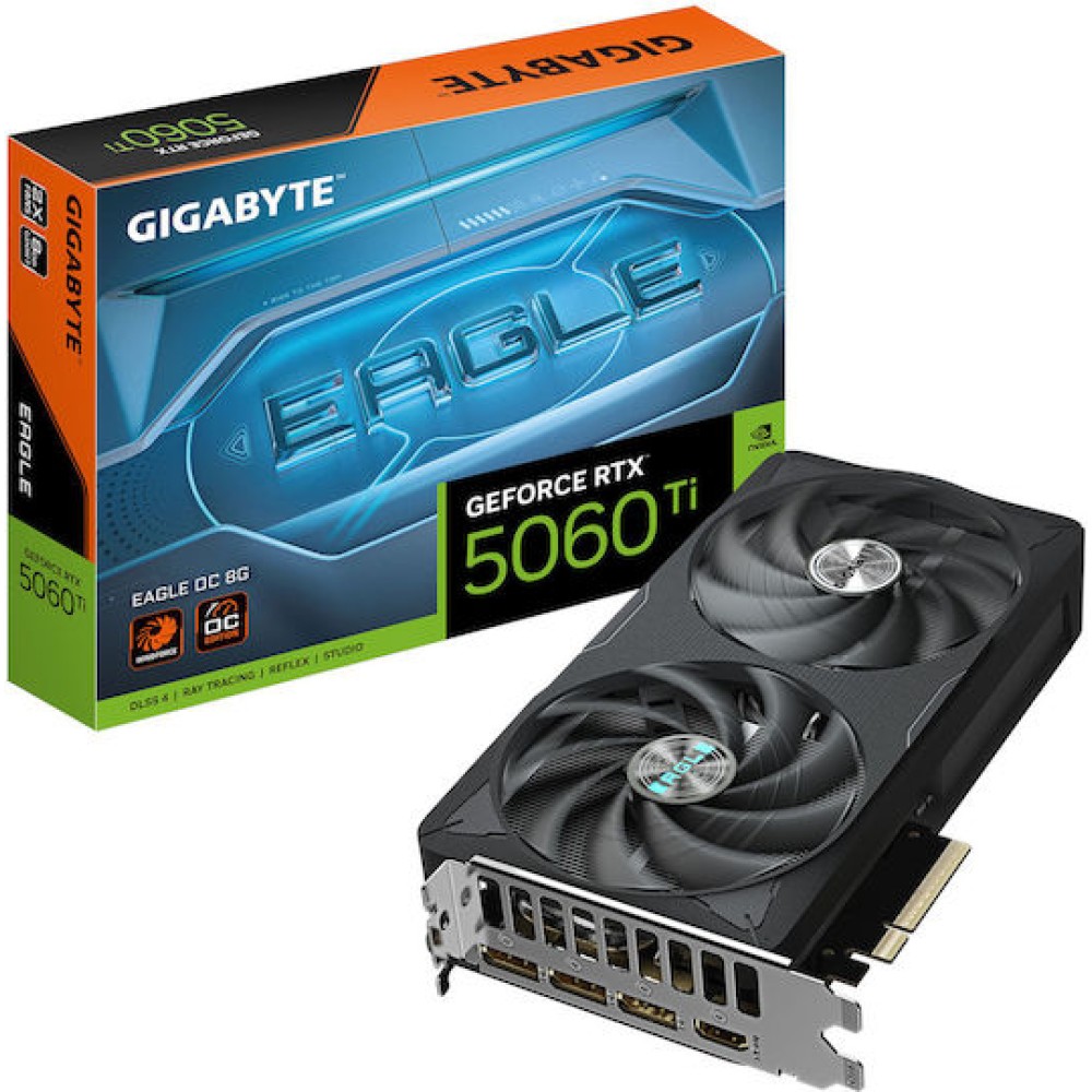Gigabyte GeForce RTX 5060 Ti 8GB GDDR7 Eagle OC Κάρτα Γραφικών