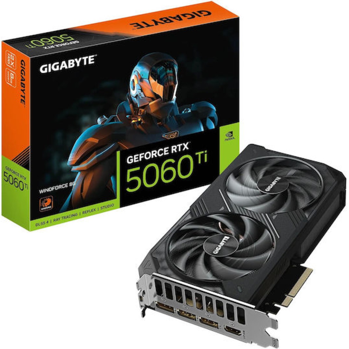 Gigabyte GeForce RTX 5060 Ti 8GB GDDR7 Windforce Κάρτα Γραφικών