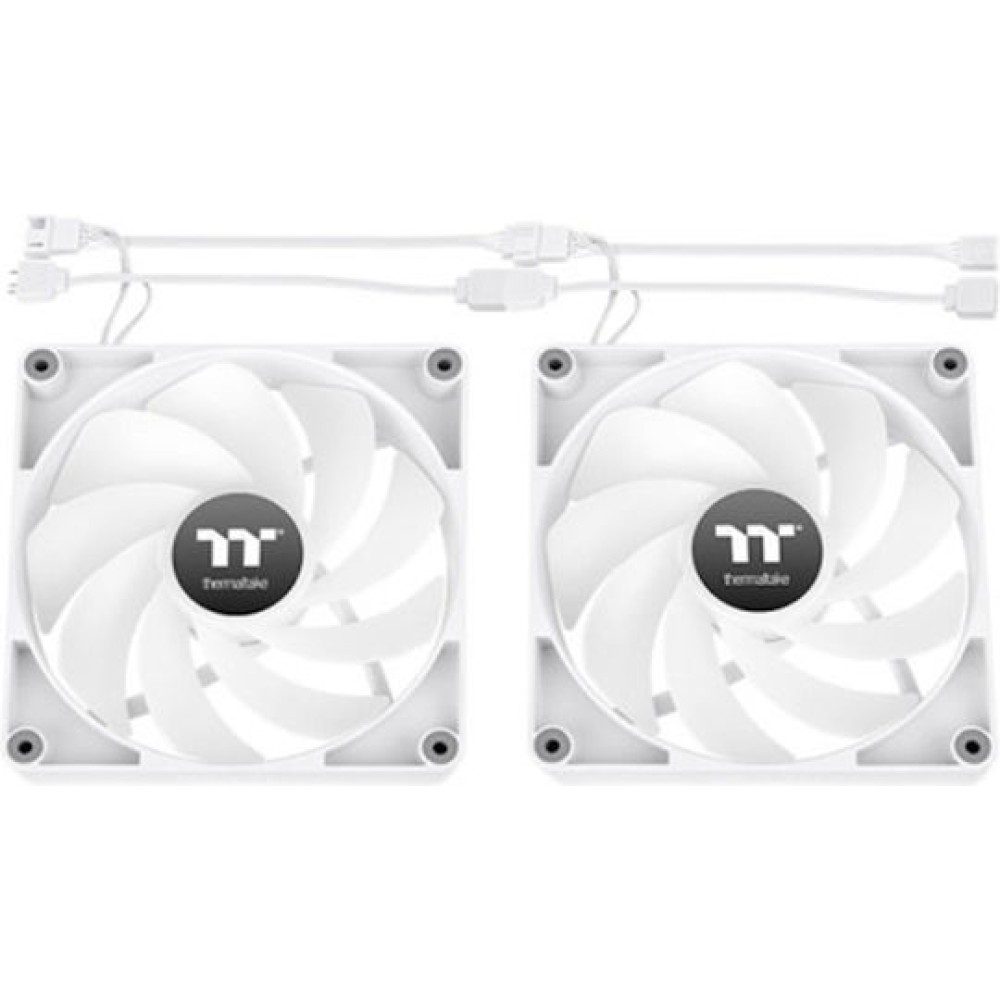 Thermaltake CT140 Reverse Case Fan με ARGB Φωτισμό και Σύνδεση 3-Pin / 4-Pin PWM 2τμχ Λευκό