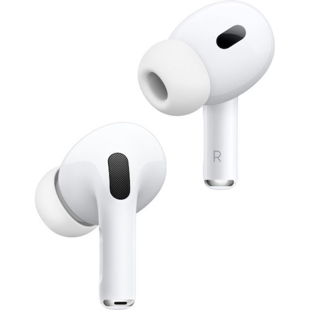 Apple AirPods Pro 2 με MagSafe Charging Case (USB‑C) In-ear Bluetooth Handsfree Ακουστικά με Αντοχή στον Ιδρώτα και Θήκη Φόρτισης Λευκά
