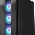 Chieftec Hunter 2 Gaming Midi Tower Κουτί Υπολογιστή με Πλαϊνό Παράθυρο και RGB Φωτισμό Μαύρο