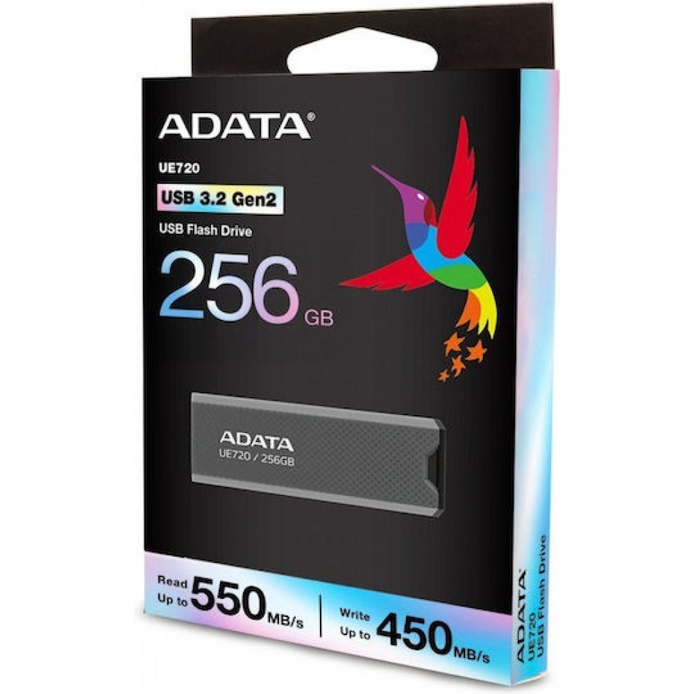 Adata Ue720 256GB USB 3.2 Stick Γκρι