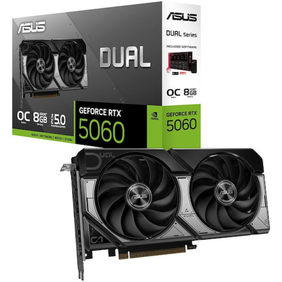 Asus GeForce RTX 5060 8GB GDDR7 Dual OC Κάρτα Γραφικών