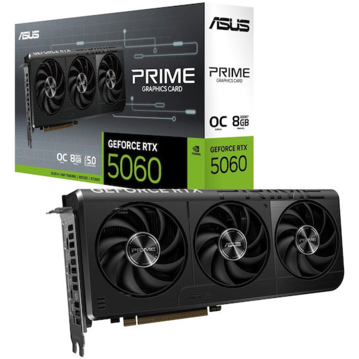 Asus GeForce RTX 5060 8GB GDDR7 Prime OC Κάρτα Γραφικών