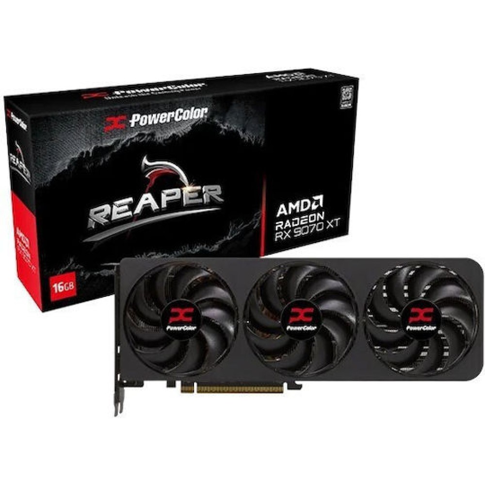 PowerColor Radeon RX 9070 XT 16GB GDDR6 Reaper Κάρτα Γραφικών