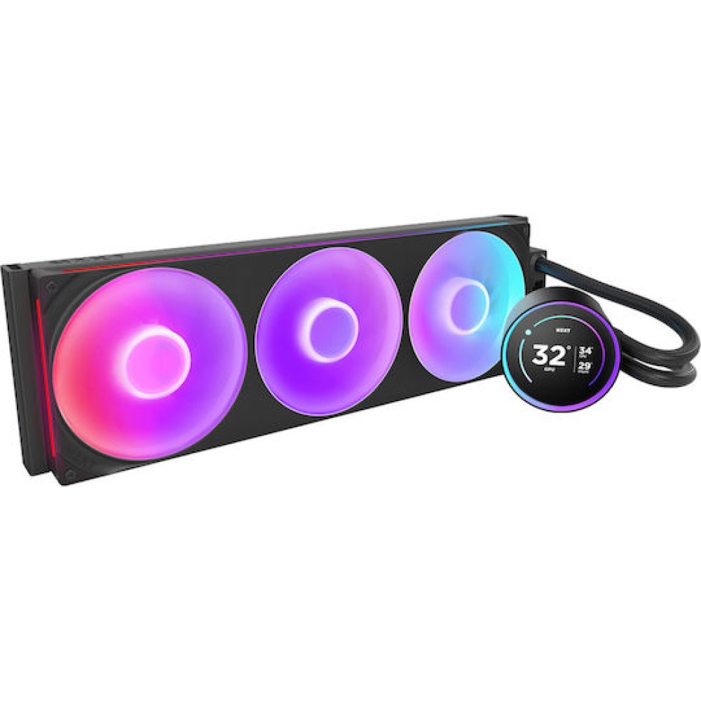 NZXT Kraken Elite 420 RGB Υδρόψυξη Επεξεργαστή Τριπλού Ανεμιστήρα 120mm για Socket AM4/AM5/1700/1200/115x
