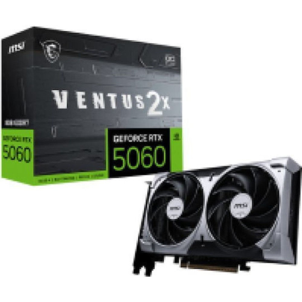 MSI GeForce RTX 5060 8GB GDDR7 Ventus 2X OC Κάρτα Γραφικών