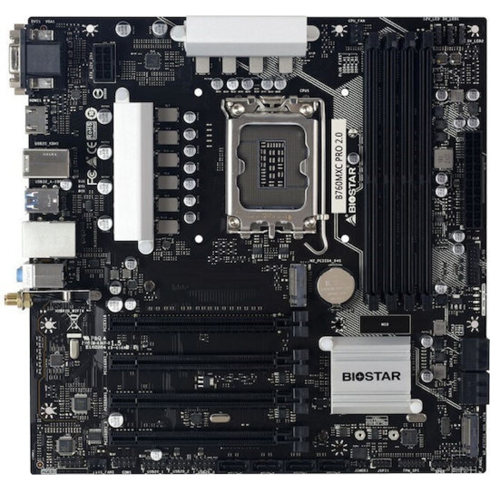 Biostar B760MXC PRO 2.0 v6.0 Wi-Fi Motherboard Micro ATX με Intel 1700 Socket