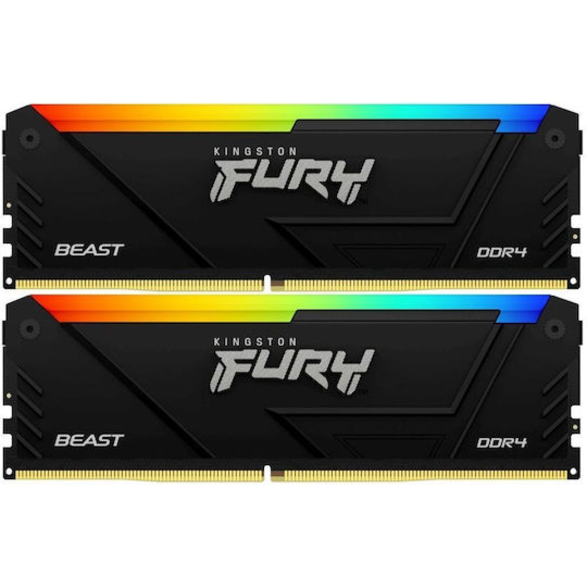 Kingston FURY Beast RGB DDR4 με Module 1x32GB και Ταχύτητα 3200 για Desktop