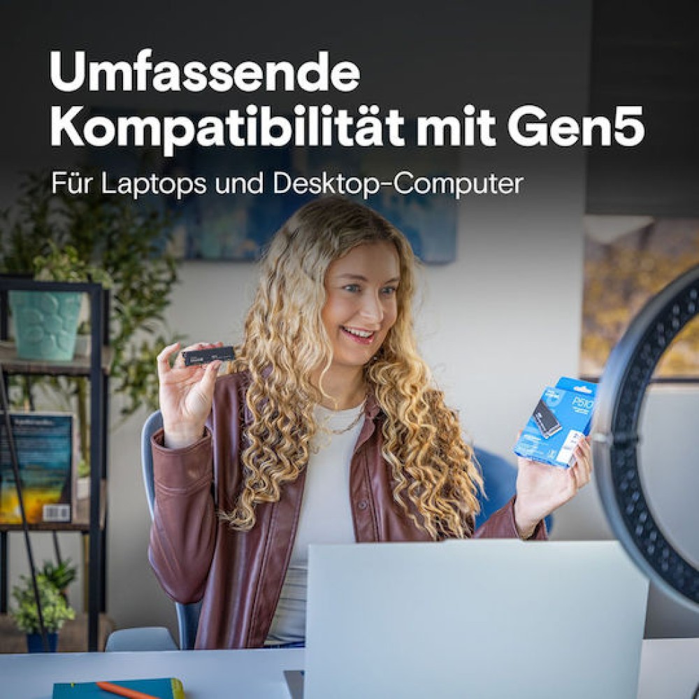 Crucial P510 SSD 2TB M.2 NVMe PCI Express 5.0