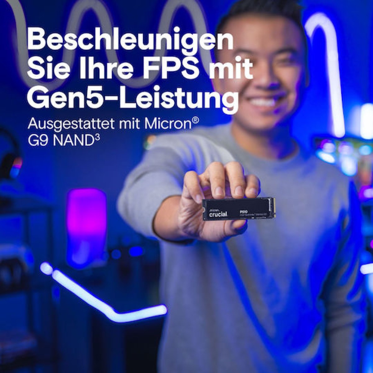 Crucial P510 SSD 2TB M.2 NVMe PCI Express 5.0