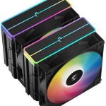 Deepcool AG620 BK ARGB V2 Ψύκτρα Επεξεργαστή Διπλού Ανεμιστήρα για Socket AM4/AM5/1200/115x/1700