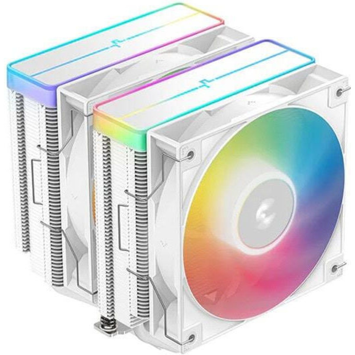 Deepcool AG620 WH ARGB V2 Ψύκτρα Επεξεργαστή Διπλού Ανεμιστήρα για Socket AM4/AM5/1200/115x/1700 Λευκή