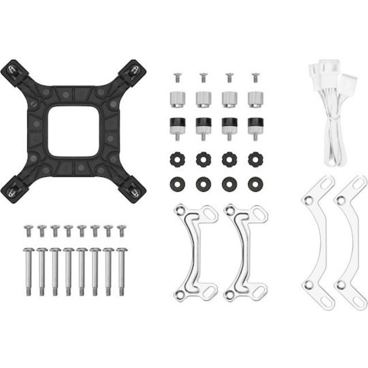 Deepcool LE240 (v2) Υδρόψυξη Επεξεργαστή Διπλού Ανεμιστήρα 120mm για Socket AM4/AM5/1700/1200 με ARGB Φωτισμό Λευκή