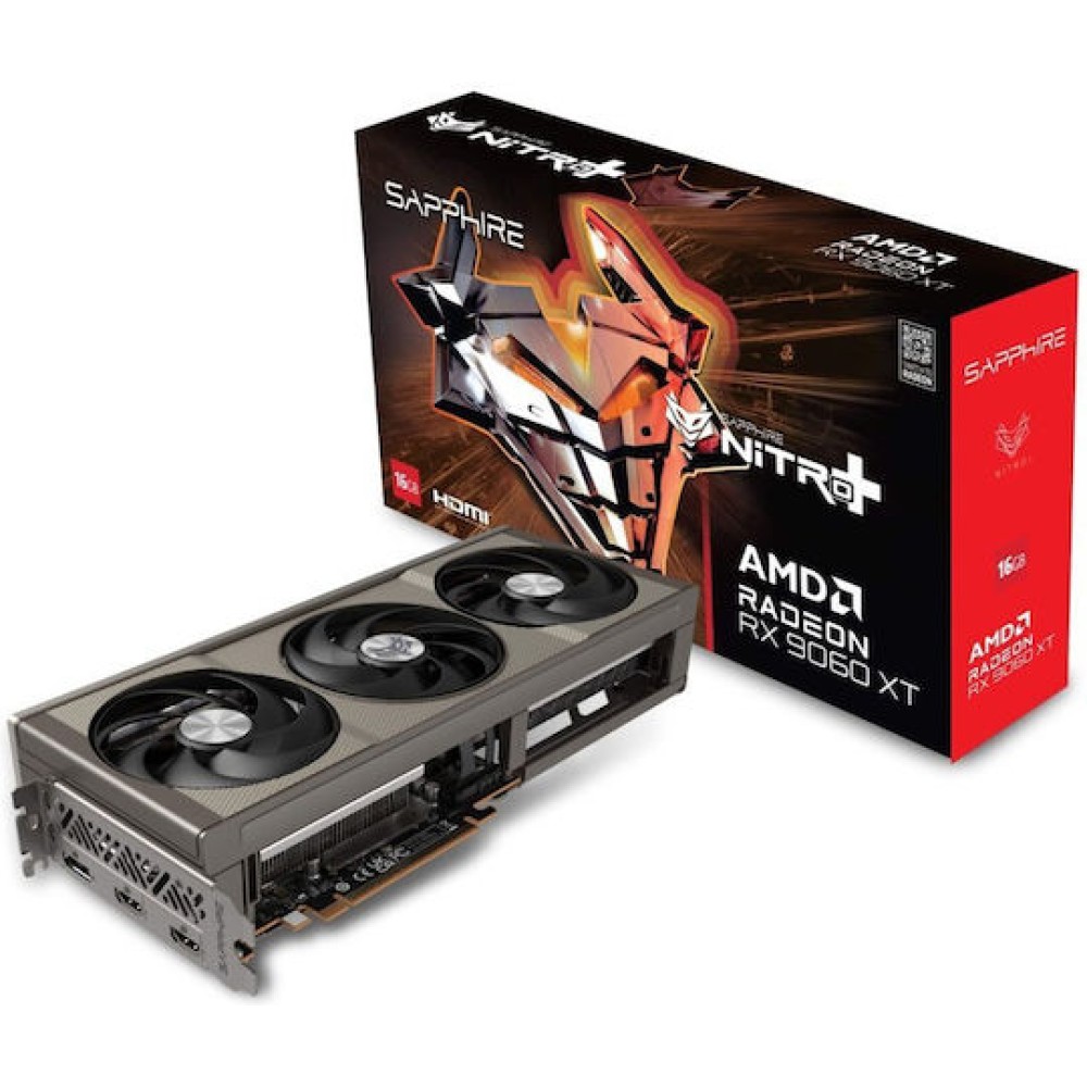 Sapphire Radeon RX 9060 XT 16GB GDDR6 NITRO+ Κάρτα Γραφικών