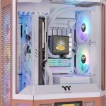 Thermaltake The Tower 600 Midi Tower Κουτί Υπολογιστή με Πλαϊνό Παράθυρο Mocha Mousse