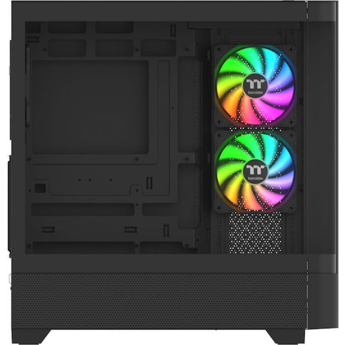 Thermaltake View 290 TG Gaming Micro Tower Κουτί Υπολογιστή με Πλαϊνό Παράθυρο και RGB Φωτισμό Μαύρο