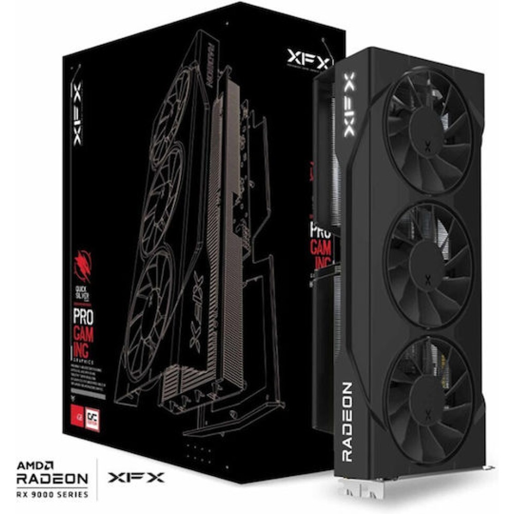XFX Radeon RX 9060 XT 16GB GDDR6 Swift OC Triple Fan Gaming Edition Κάρτα Γραφικών