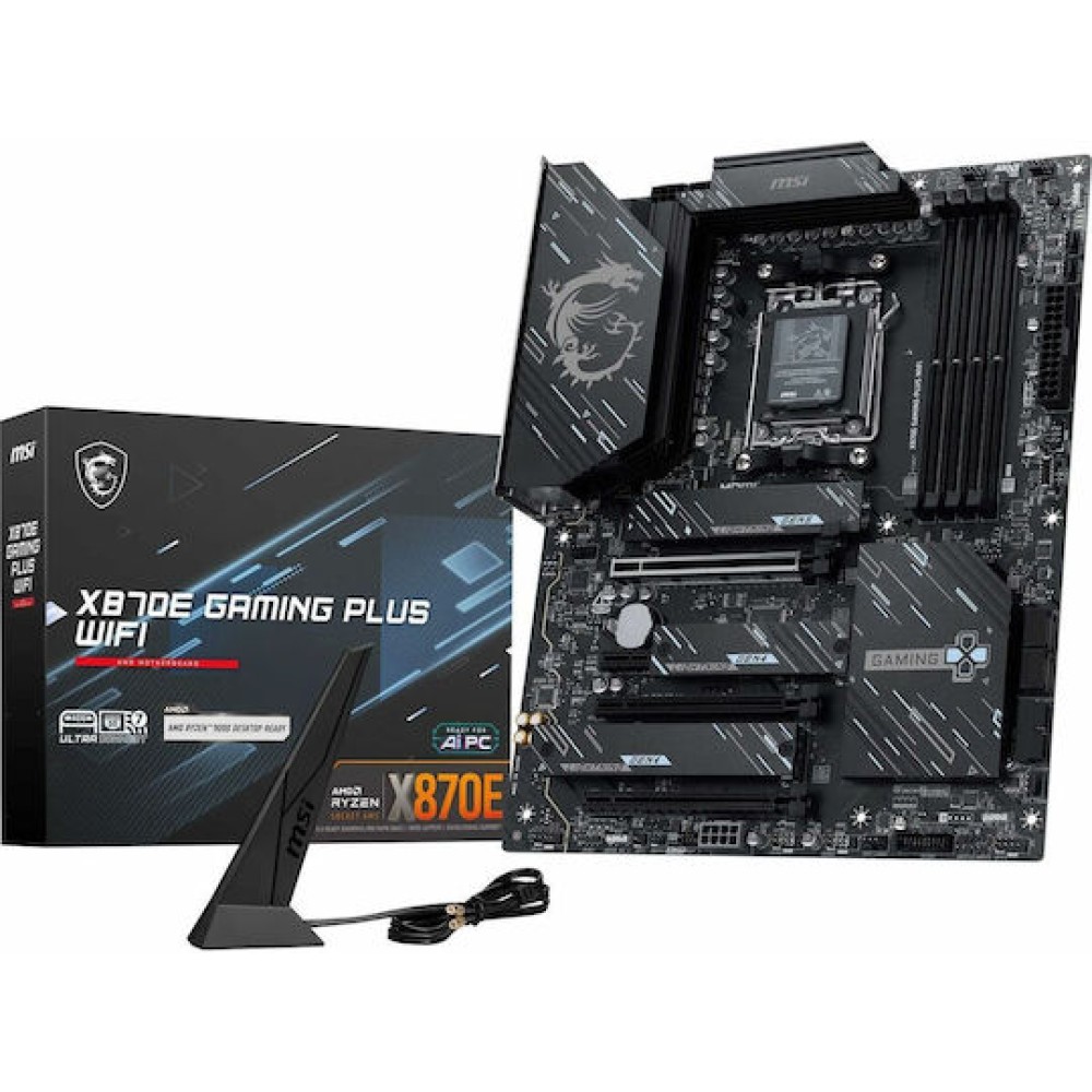 MSI MPG X870E Gaming Plus WIFI Motherboard ATX με AMD AM5 Socket 7E70-001R