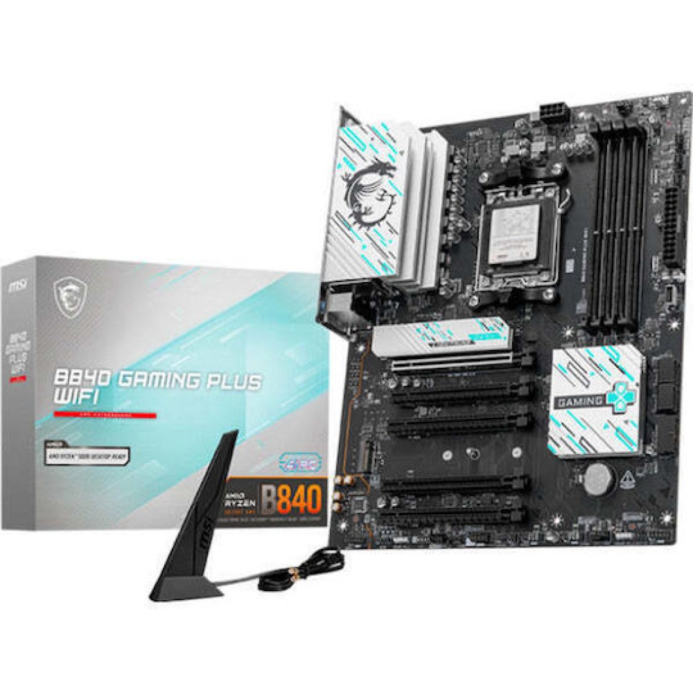 MSI B840M Gaming Plus WIFI6E Motherboard Micro ATX με AMD AM5 Socket 7E77-003R