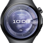 Huawei Watch 5 Stainless Steel 46mm Αδιάβροχο με eSIM και Παλμογράφο (Μαύρο)