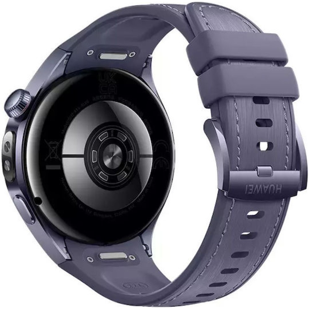 Huawei Watch 5 Titanium 46mm Αδιάβροχο με eSIM και Παλμογράφο (Μωβ)