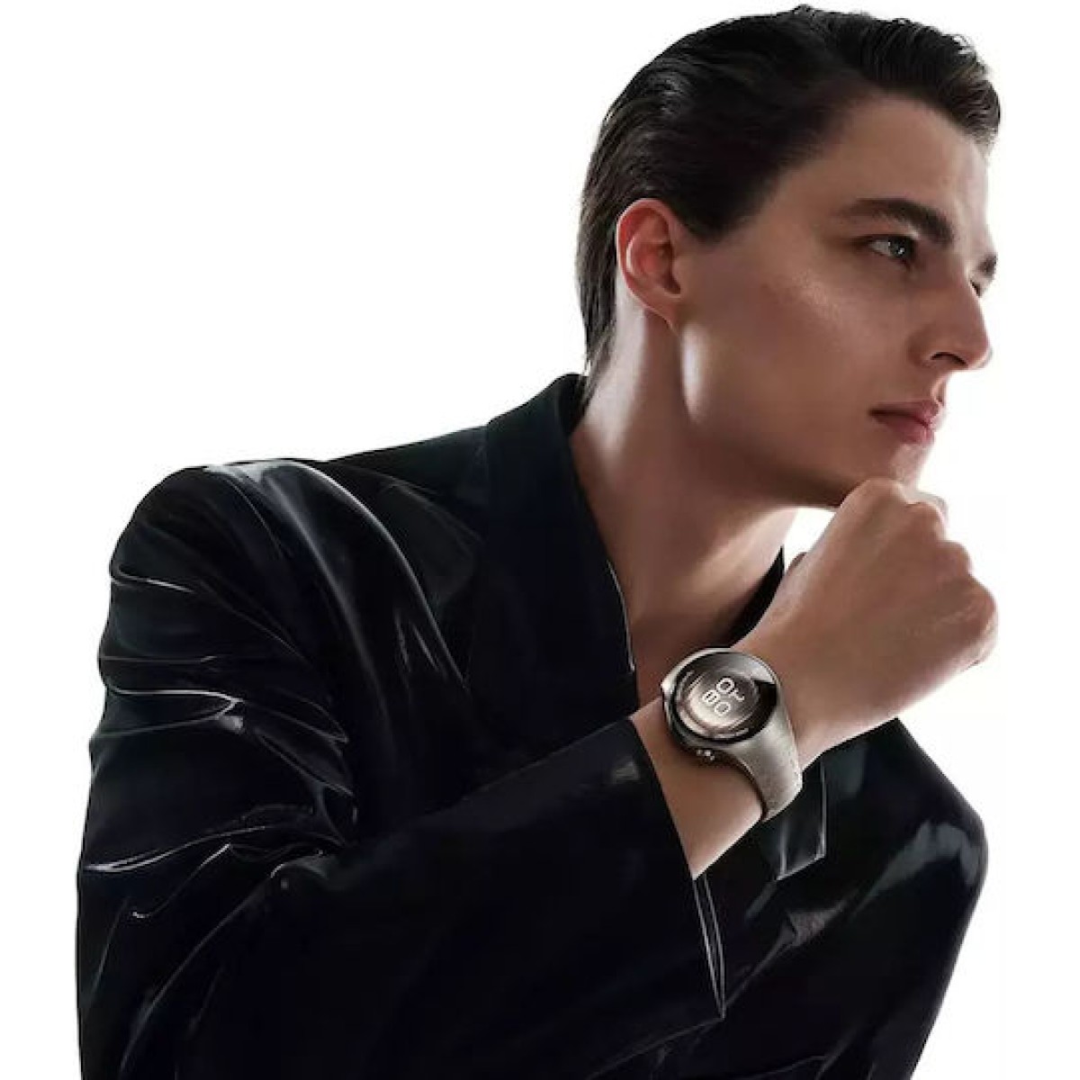 Huawei Watch 5 Titanium 46mm Αδιάβροχο με eSIM και Παλμογράφο (Ασημί)
