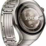 Huawei Watch 5 Titanium 46mm Αδιάβροχο με eSIM και Παλμογράφο (Ασημί)