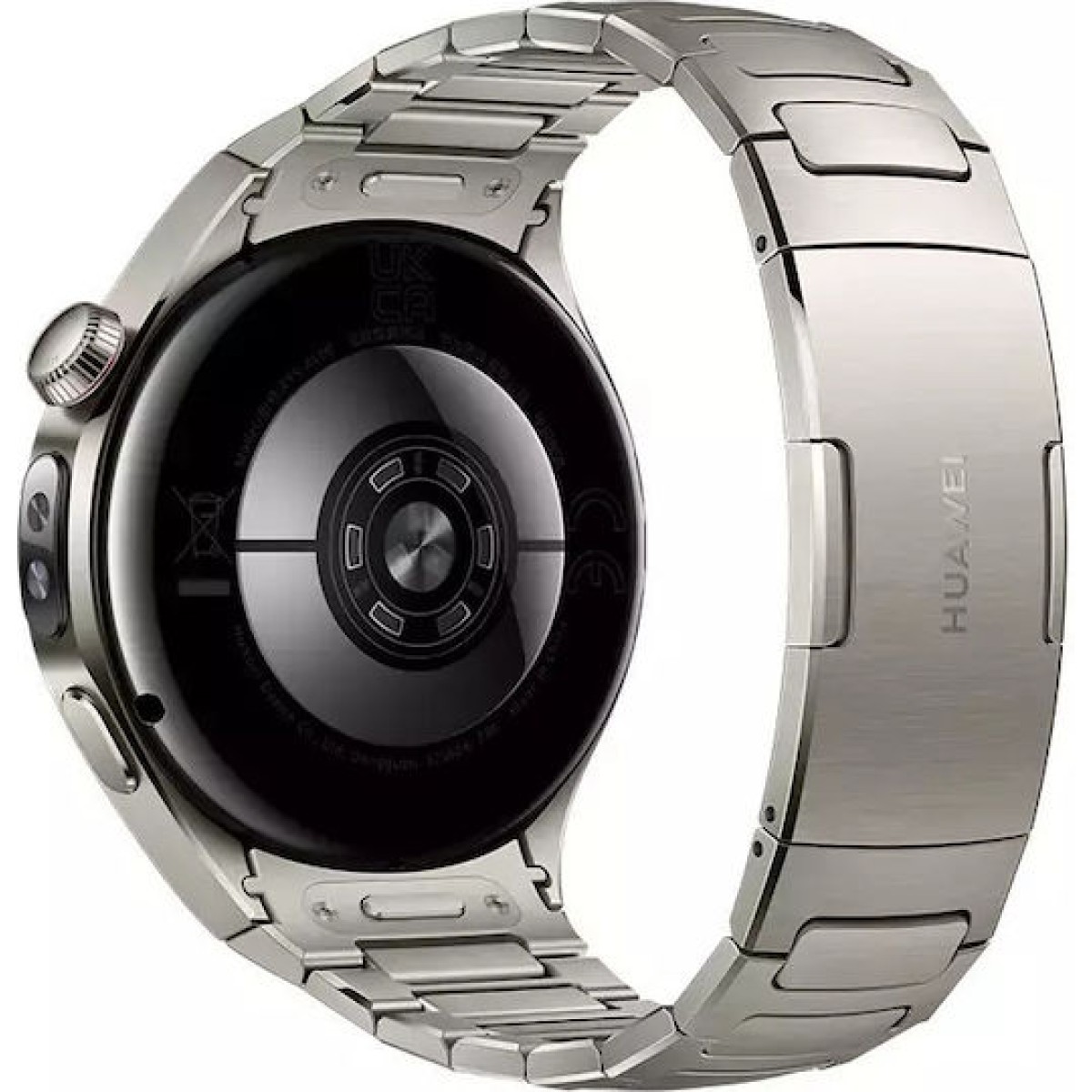 Huawei Watch 5 Titanium 46mm Αδιάβροχο με eSIM και Παλμογράφο (Ασημί)