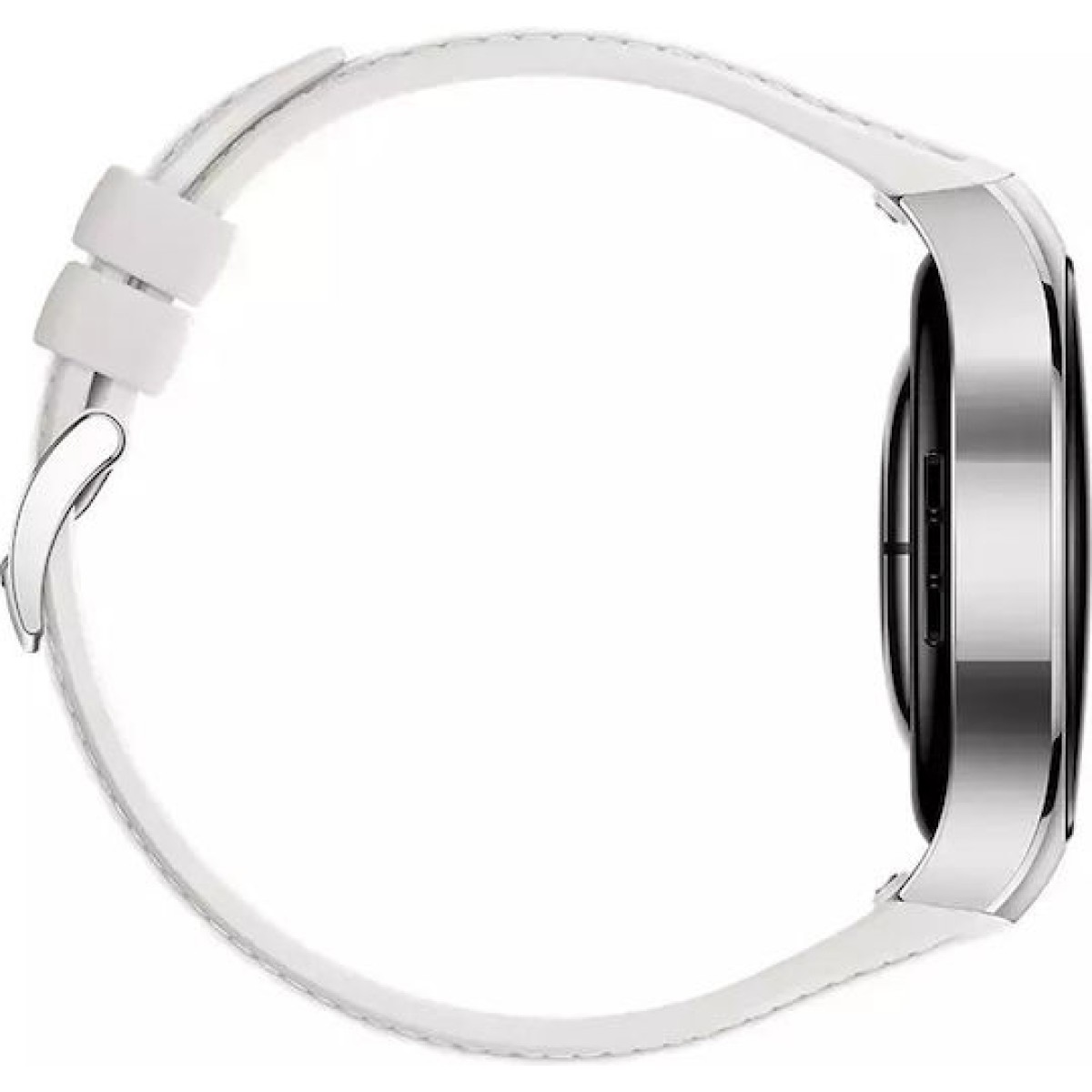Huawei Watch 5 Stainless Steel 42mm Αδιάβροχο με eSIM και Παλμογράφο (Λευκό)