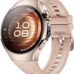 Huawei Watch 5 Stainless Steel 42mm Αδιάβροχο με eSIM και Παλμογράφο (Μπεζ)