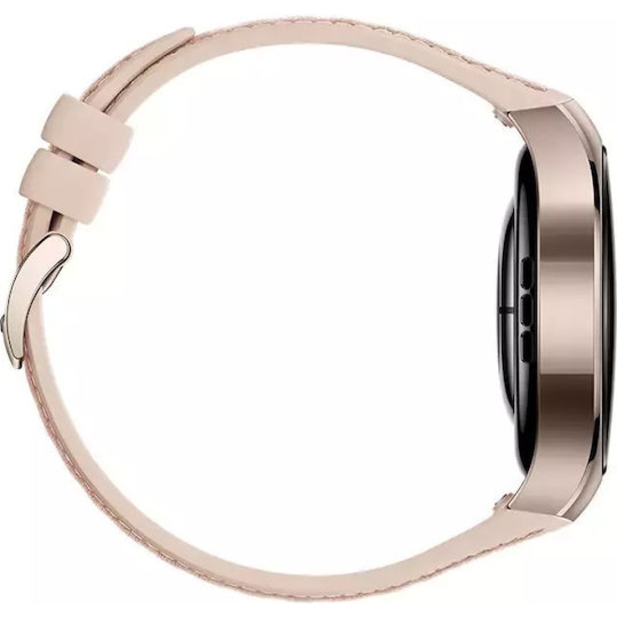 Huawei Watch 5 Stainless Steel 42mm Αδιάβροχο με eSIM και Παλμογράφο (Μπεζ)