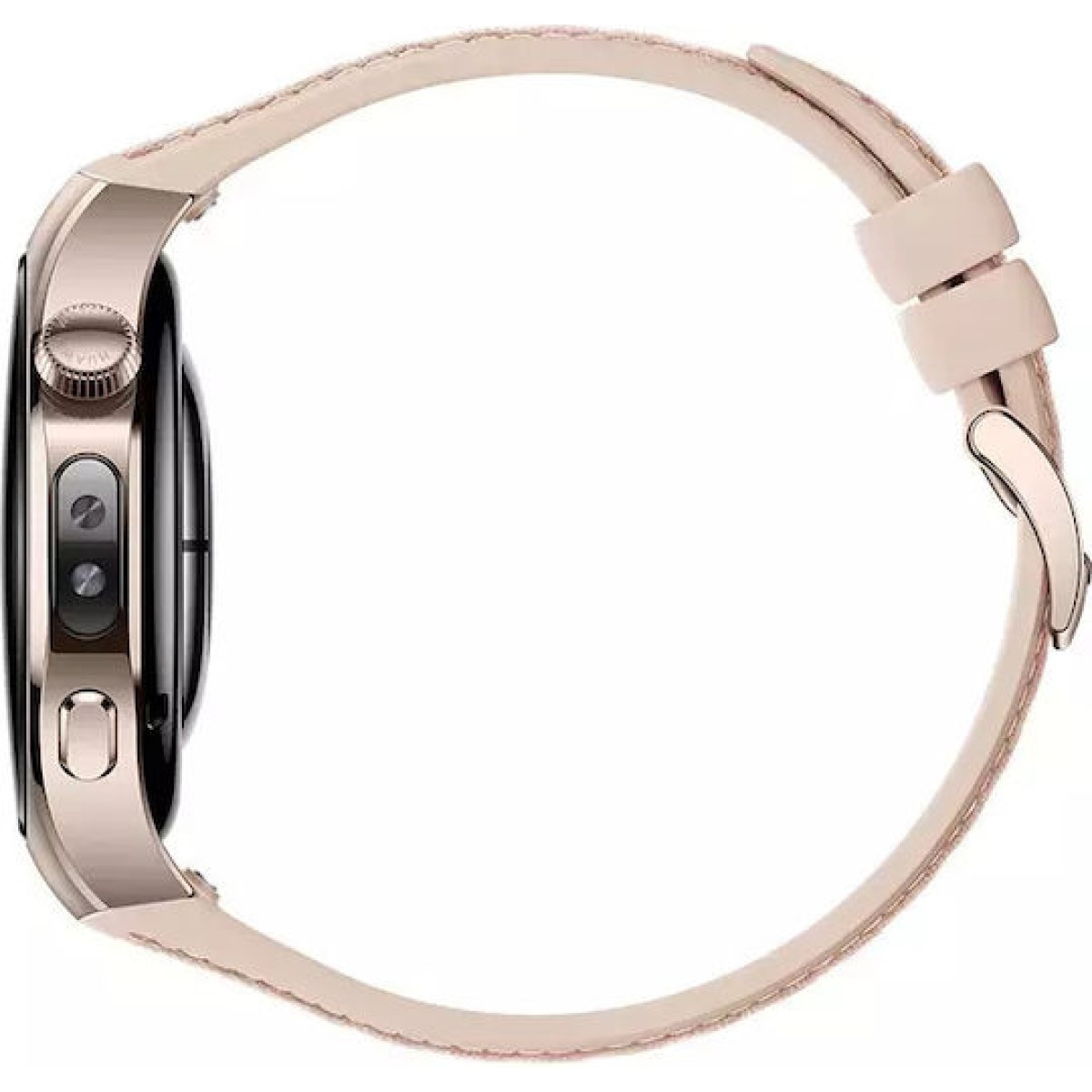 Huawei Watch 5 Stainless Steel 42mm Αδιάβροχο με eSIM και Παλμογράφο (Μπεζ)